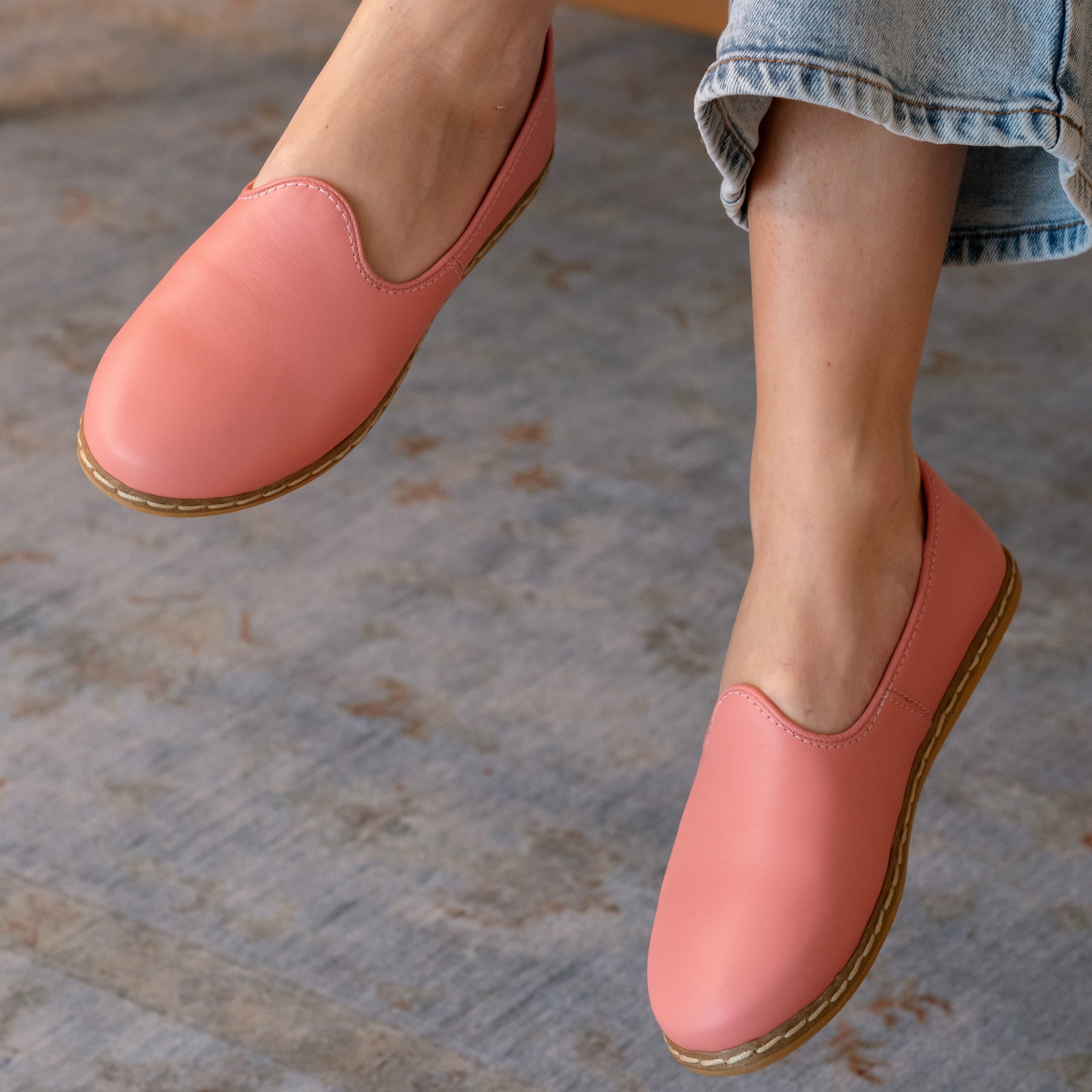 Vintage Pink Slip-On