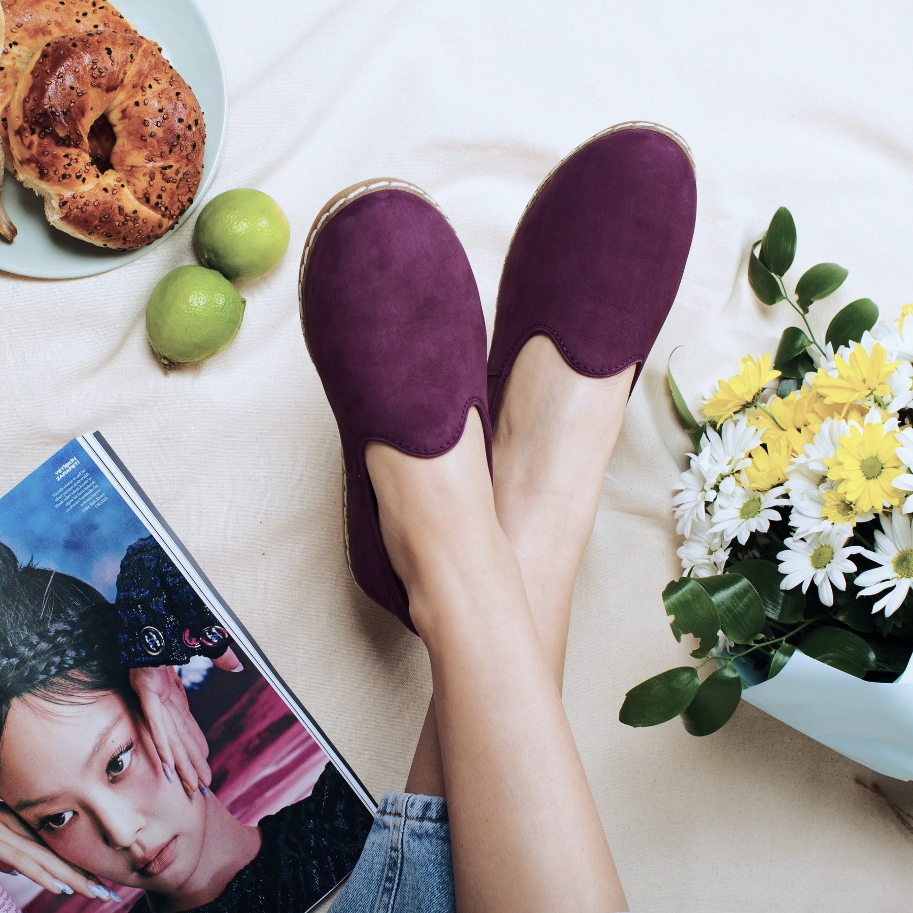 Royal Purple Slip-On - Charix Shoes