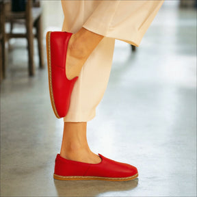 Red Slip-On - Charix Shoes