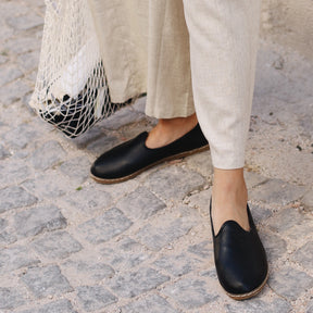 Black Slip On Shoes - Charix Shoes