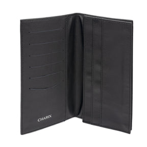 Black Travel Wallet - Charix Shoes