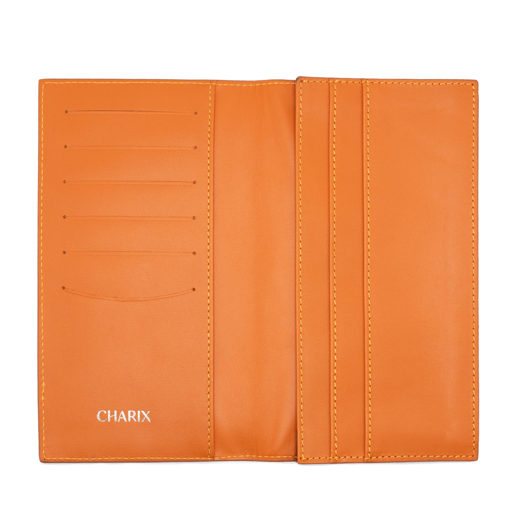 Orange Travel Wallet - Charix Shoes