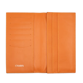 Orange Travel Wallet - Charix Shoes