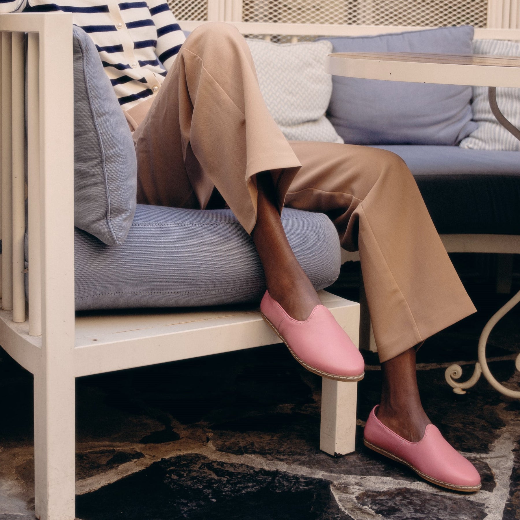 Vintage Pink Slip-On