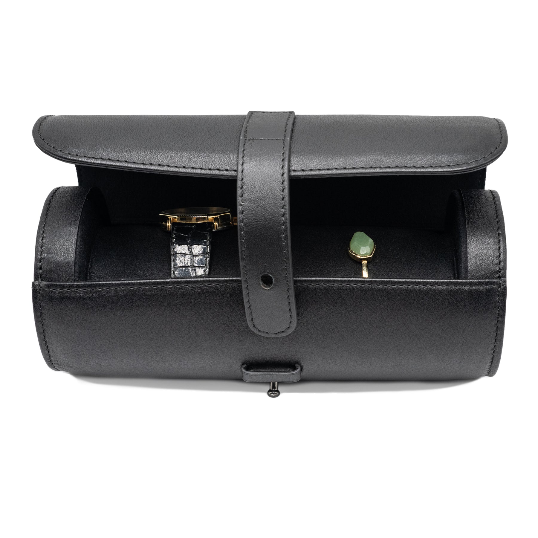 Black Watch & Jewelry Case - Charix Shoes