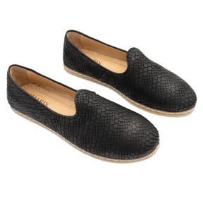 Wild Black Slip On Shoes - Charix Shoes