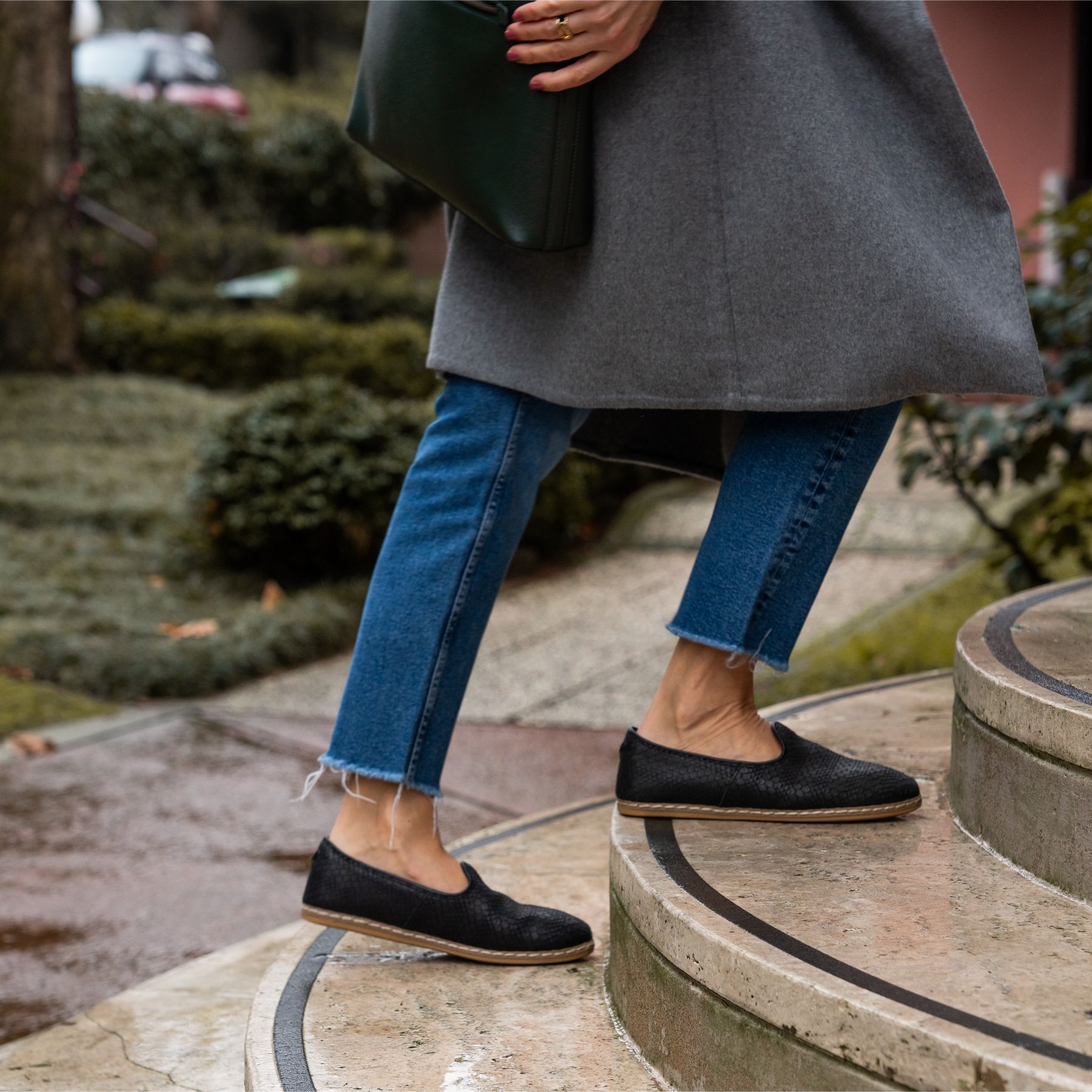 Wild Black Slip-On