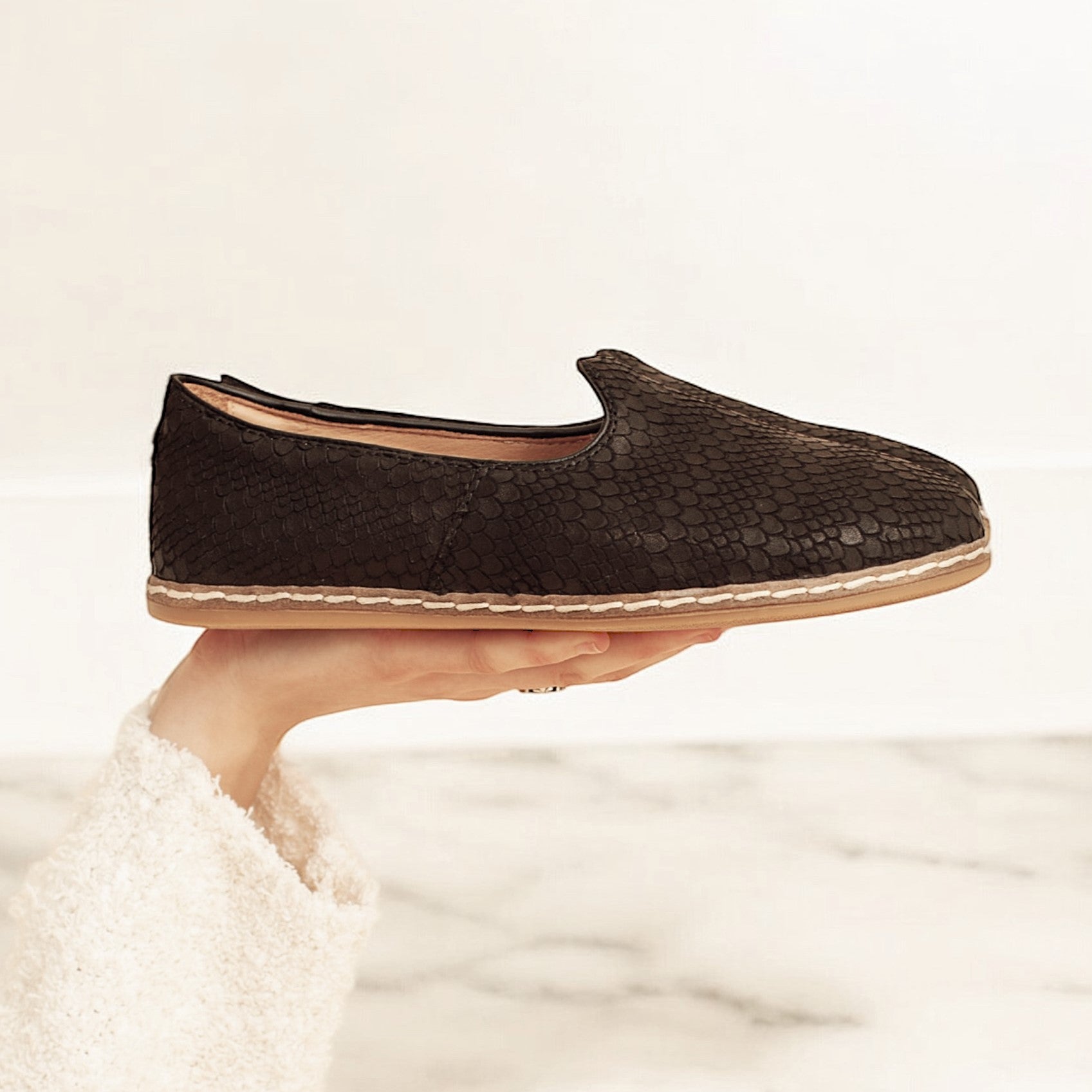 Wild Black Slip-On
