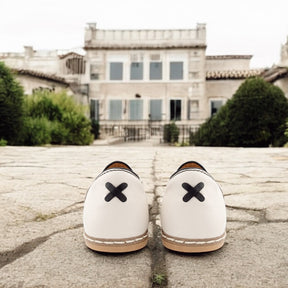 Black & White Slip-On - Charix Shoes