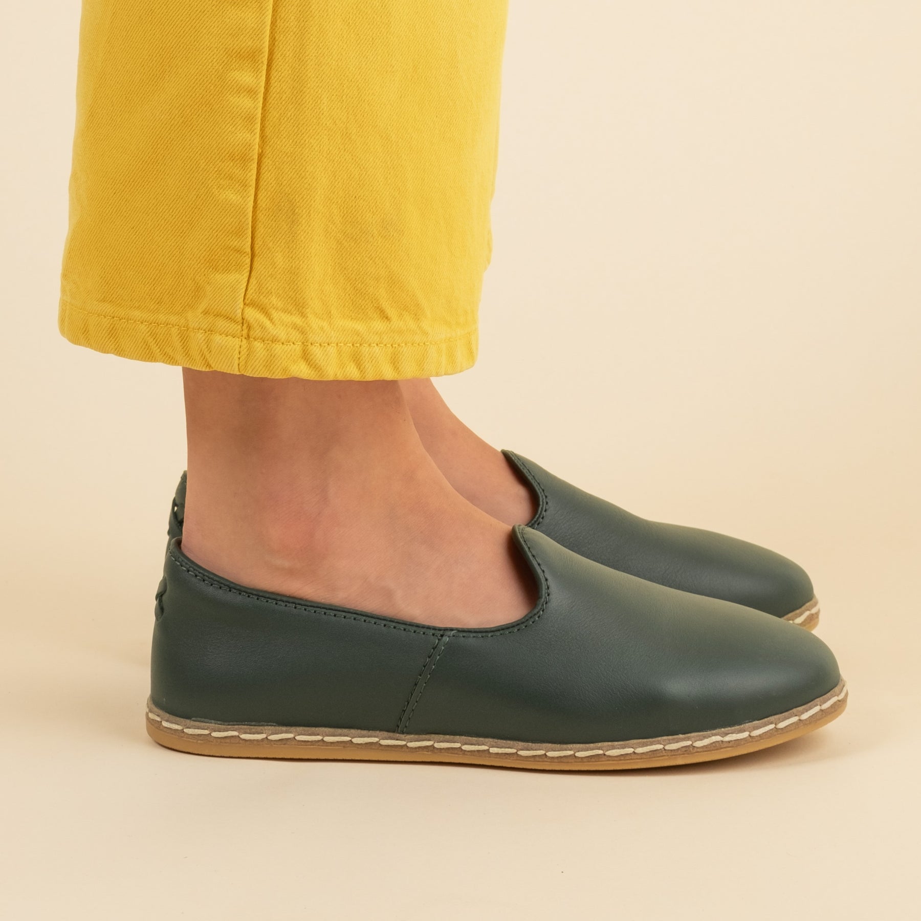 Hunter Green Slip-On - Charix Shoes