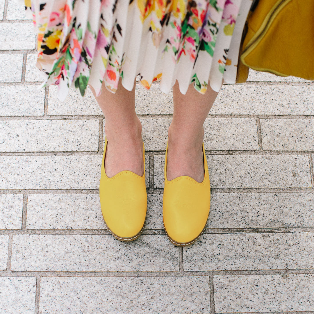 Yellow Slip-On - Charix Shoes