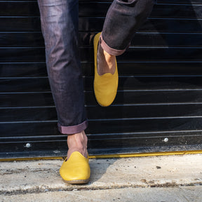 Yellow Slip Ons for Men - Charix Shoes