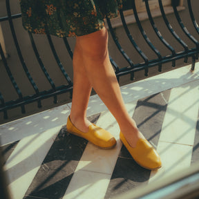 Yellow Slip-On - Charix Shoes