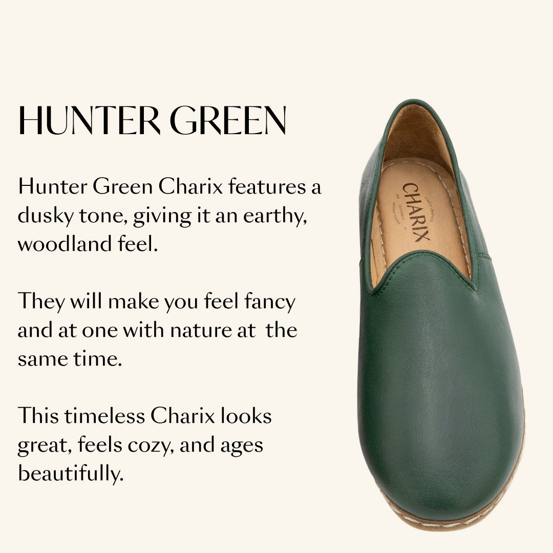 Hunter Green Slip-On - Charix Shoes