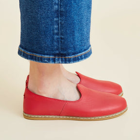Red Slip-On - Charix Shoes