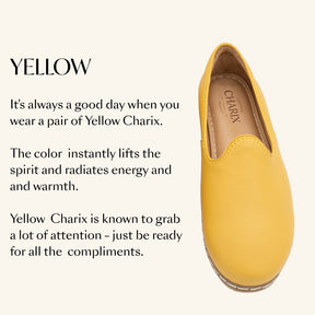 Yellow Slip-On - Charix Shoes