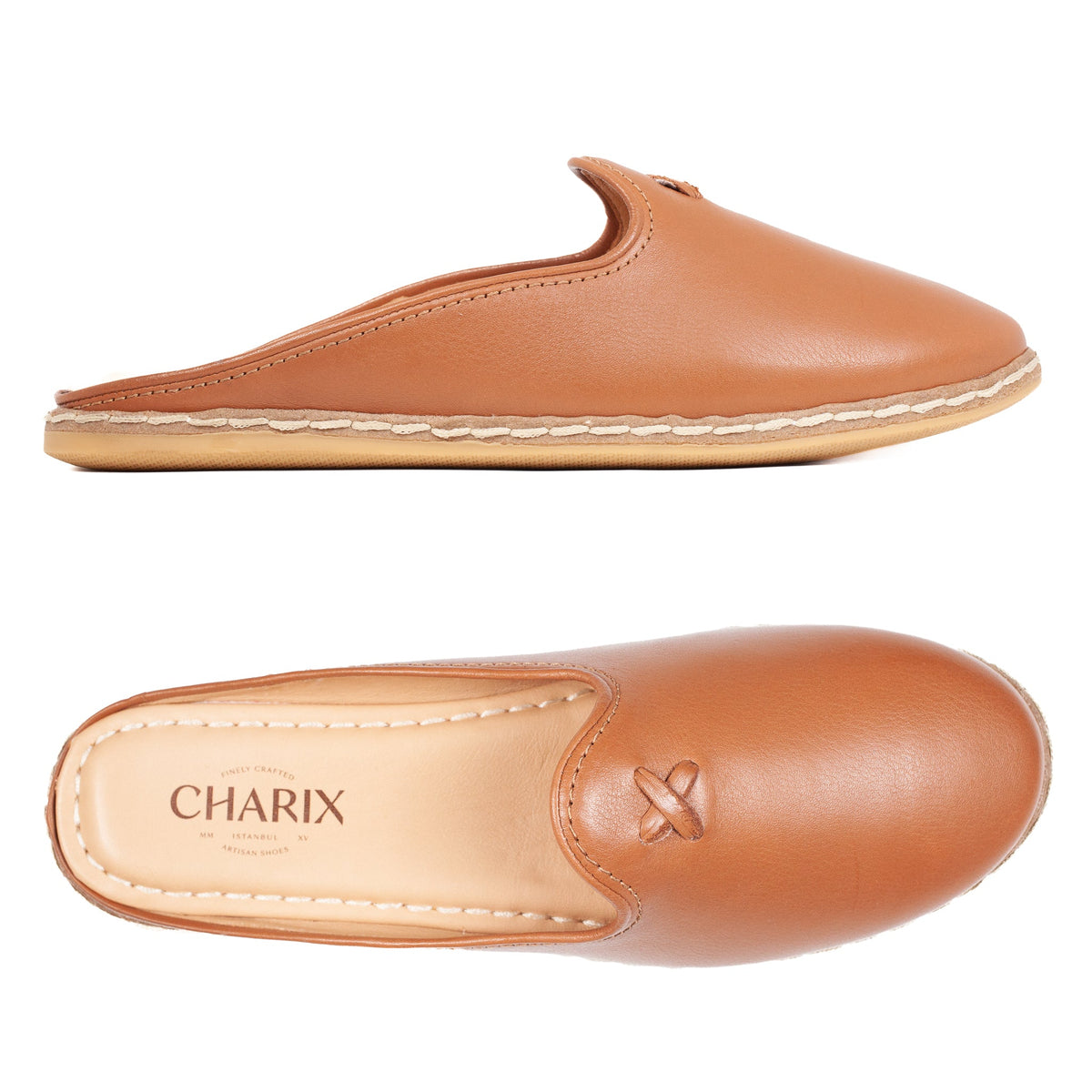 Camel Mules - Men's - Charix Shoes