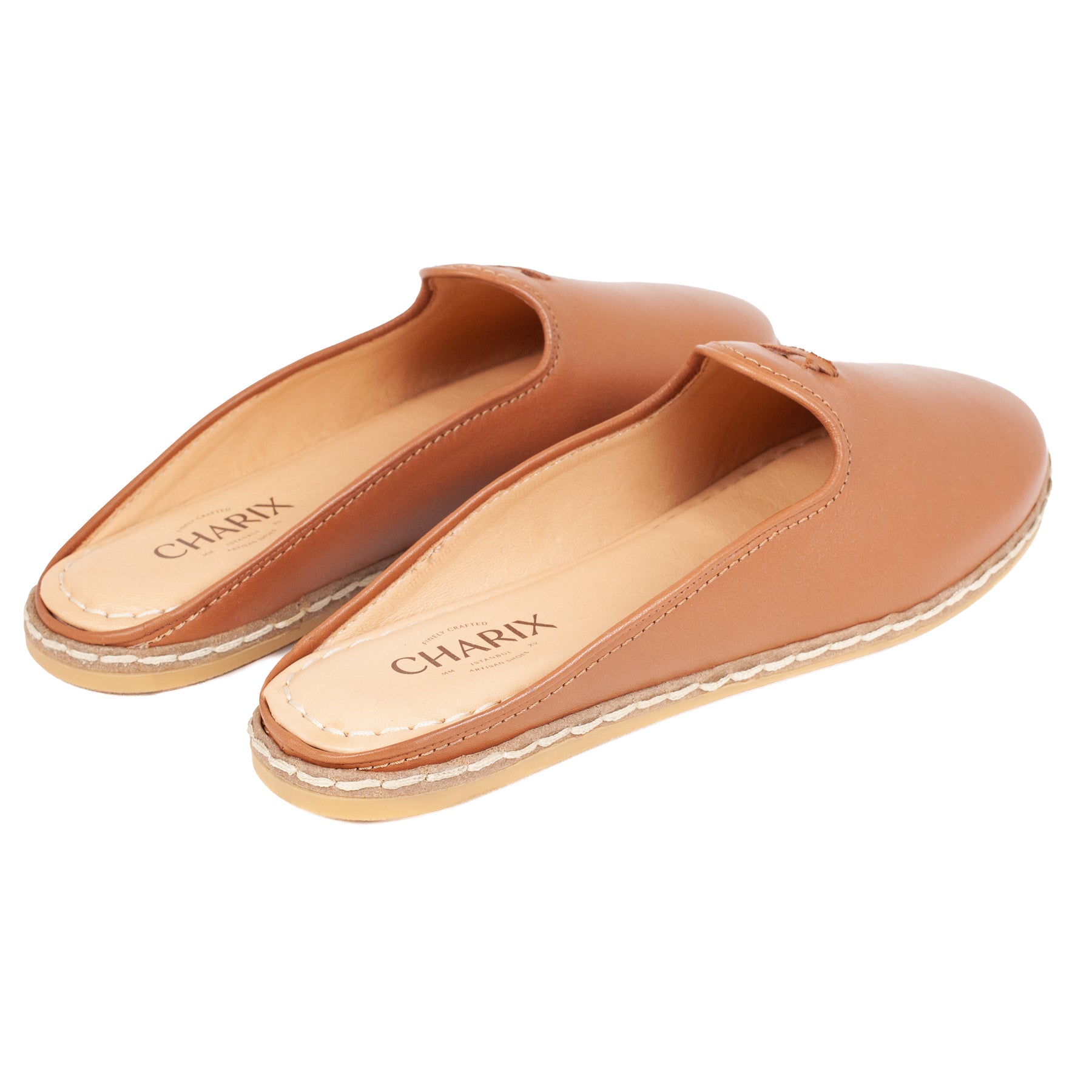 Camel Mules - Women's - Charix Shoes