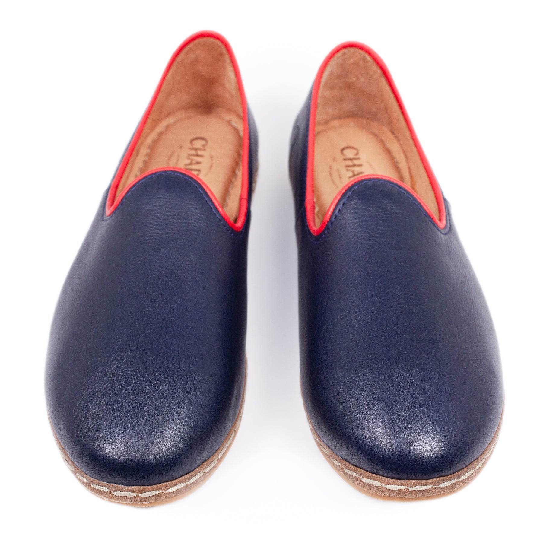Dark Navy Slip On Shoes for Women Charix - Main Image
