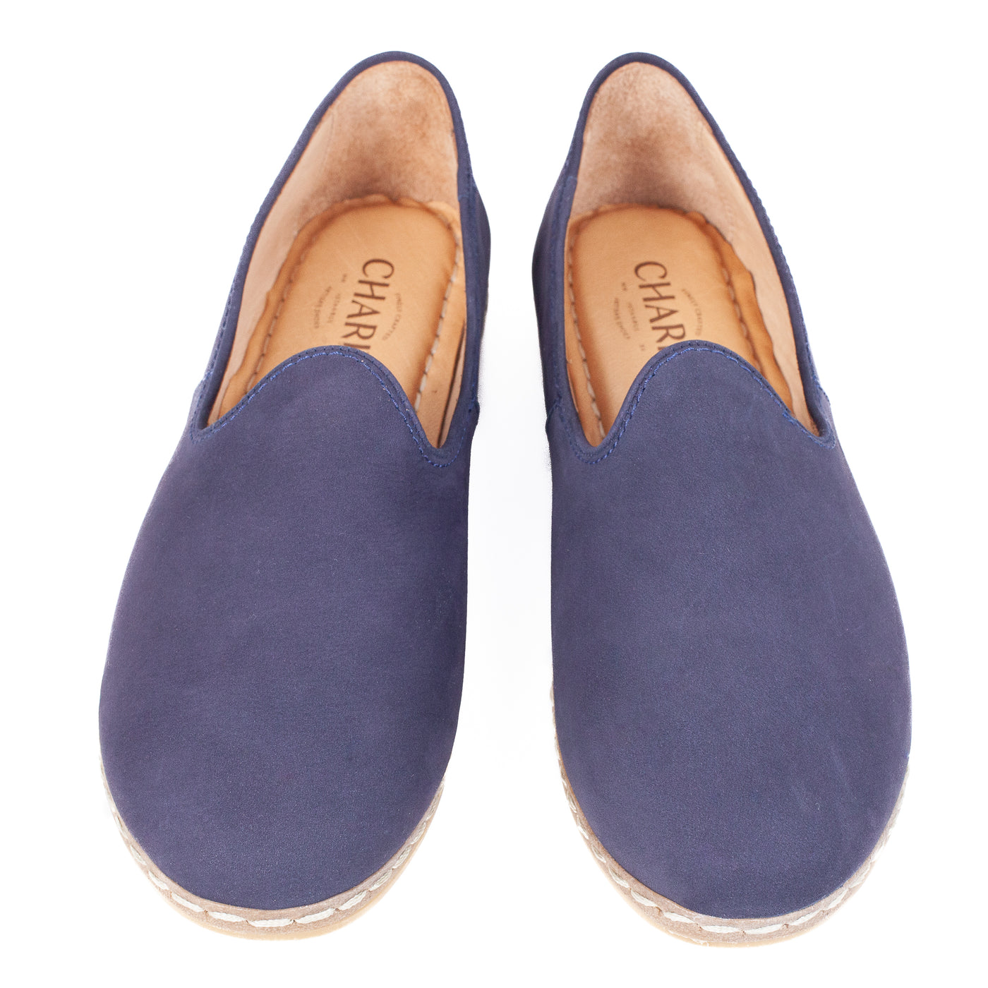 Navy Suede - Slip On Shoes for Women | Charix