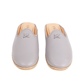 Ultimate Gray Mules - Men's - Charix Shoes