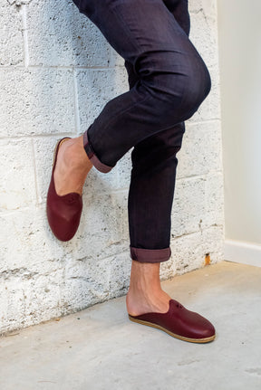 Bordeaux Mules - Men's - Charix Shoes