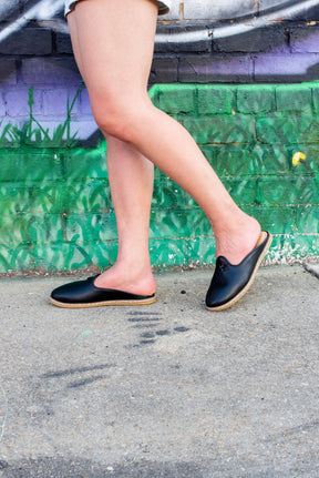 Black Mules - Women's - Charix Shoes